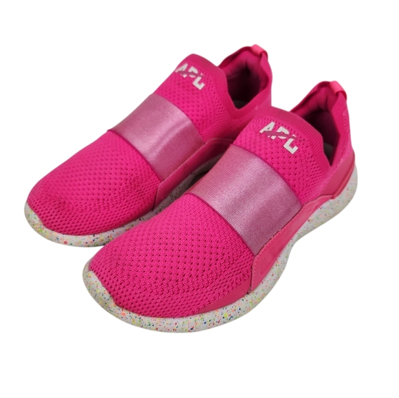 APL Techloom Bliss Fusion Pink Confetti Athletic Running Shoes Womens Size 8 - Picture 1 of 12